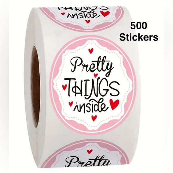 500 Pretty Things Inside Stickers Roll - Picture 1 of 3